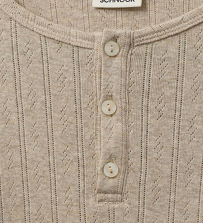 Sofie Schnoor Bluse - PetriciaSY Poientelle - Beige m. Lochmuste