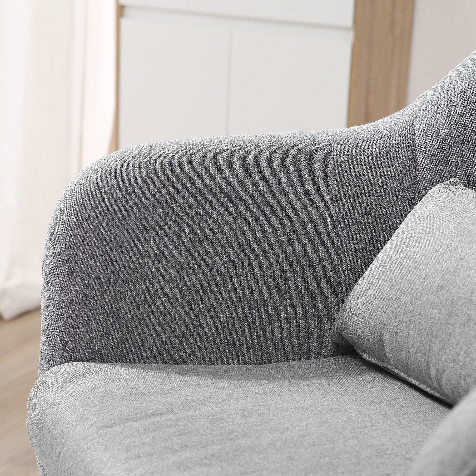 HOMCOM Bürostuhl im schlichten Design 57 x 57 x (77,5-87) cm (BxTxH)