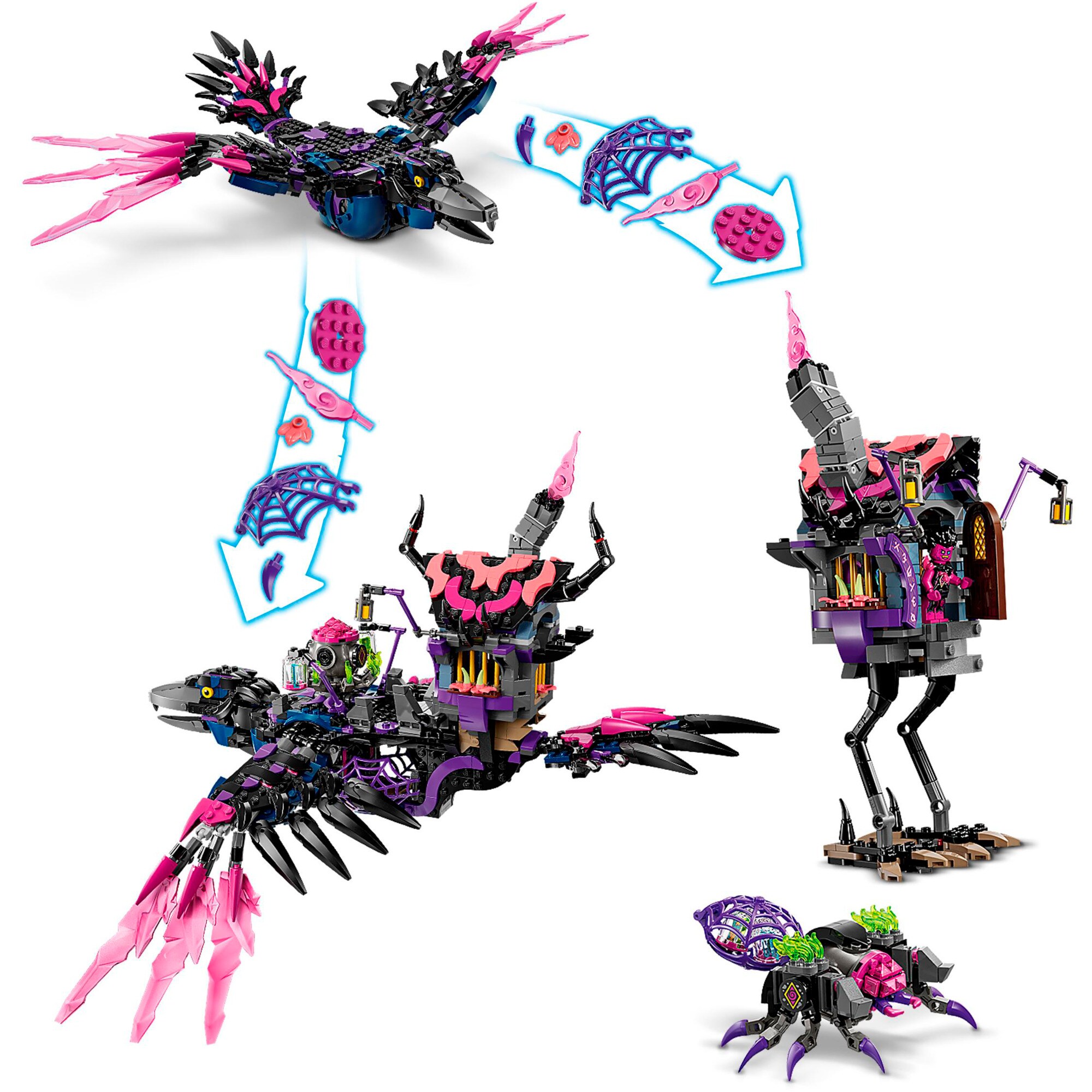 LEGO Konstruktionsspielzeug DREAMZzz Der Mitternachtsrabe der Nimmerhexe