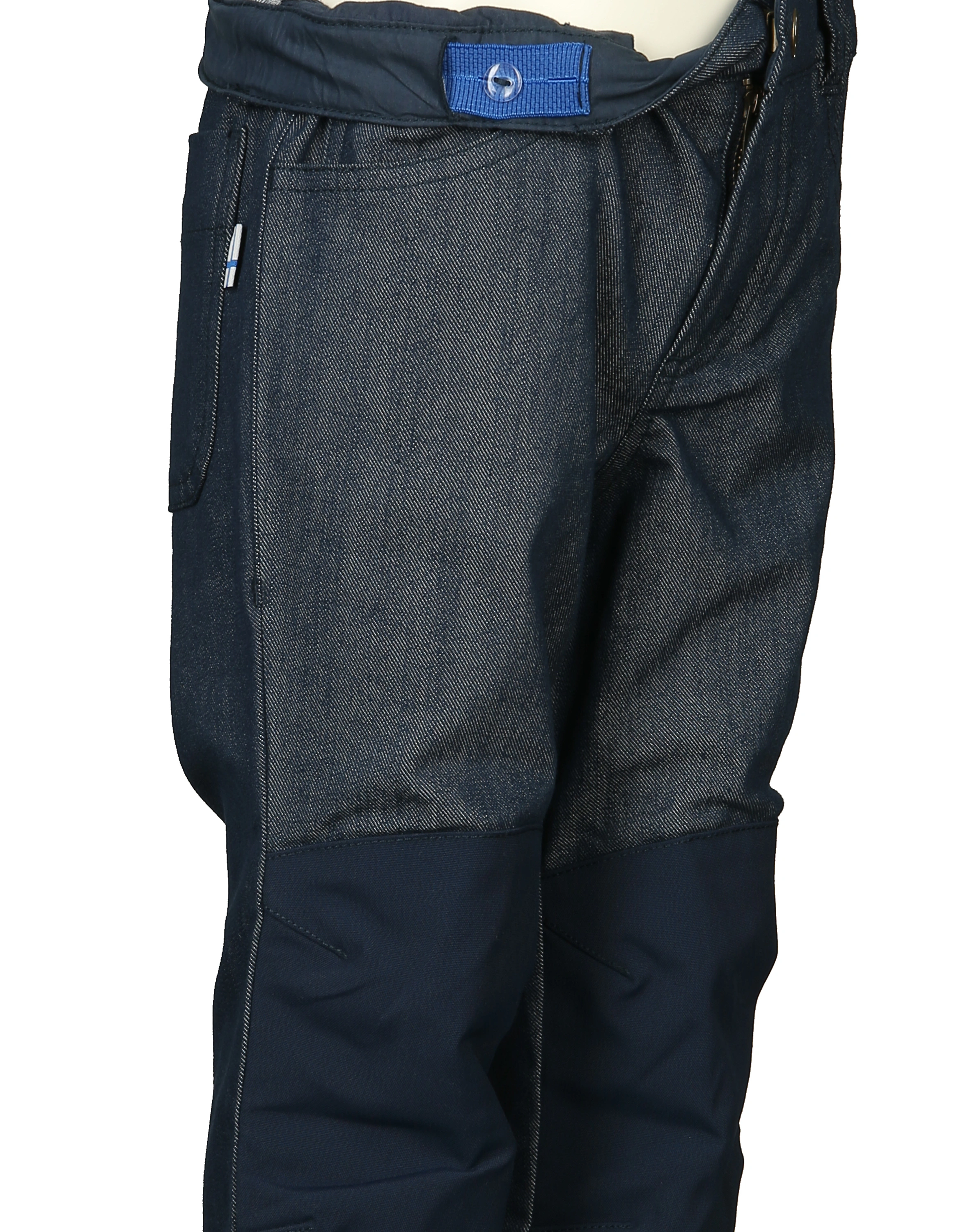 Jeanshose KUUSI mit Knieverstärkung in dark blue denim