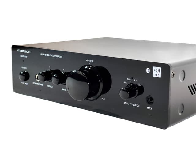 MAD1000 HI-FI forstærker med Bluetooth, 2x50 watt.