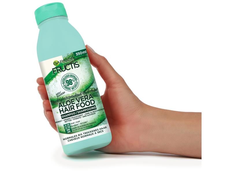 Garnier Shampoo Aloe vera 350 ml Haarshampoo versorgt normales bis trockenes Haar mit Feuchtigkeit