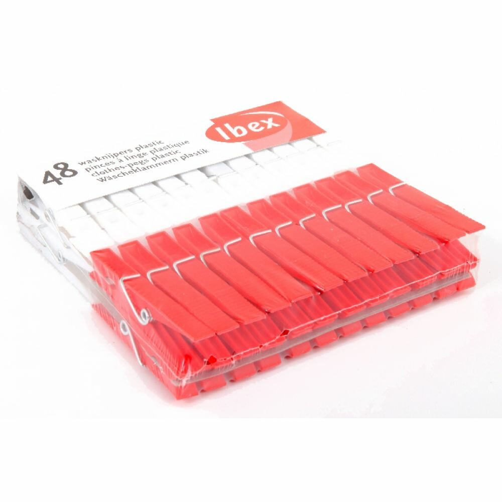 Ibex Wasknijpers Plastic48 stuks