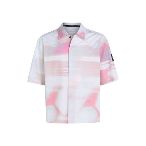 Calvin Klein Jeans Diffused Skjorte, Diffused Skyscape, XL