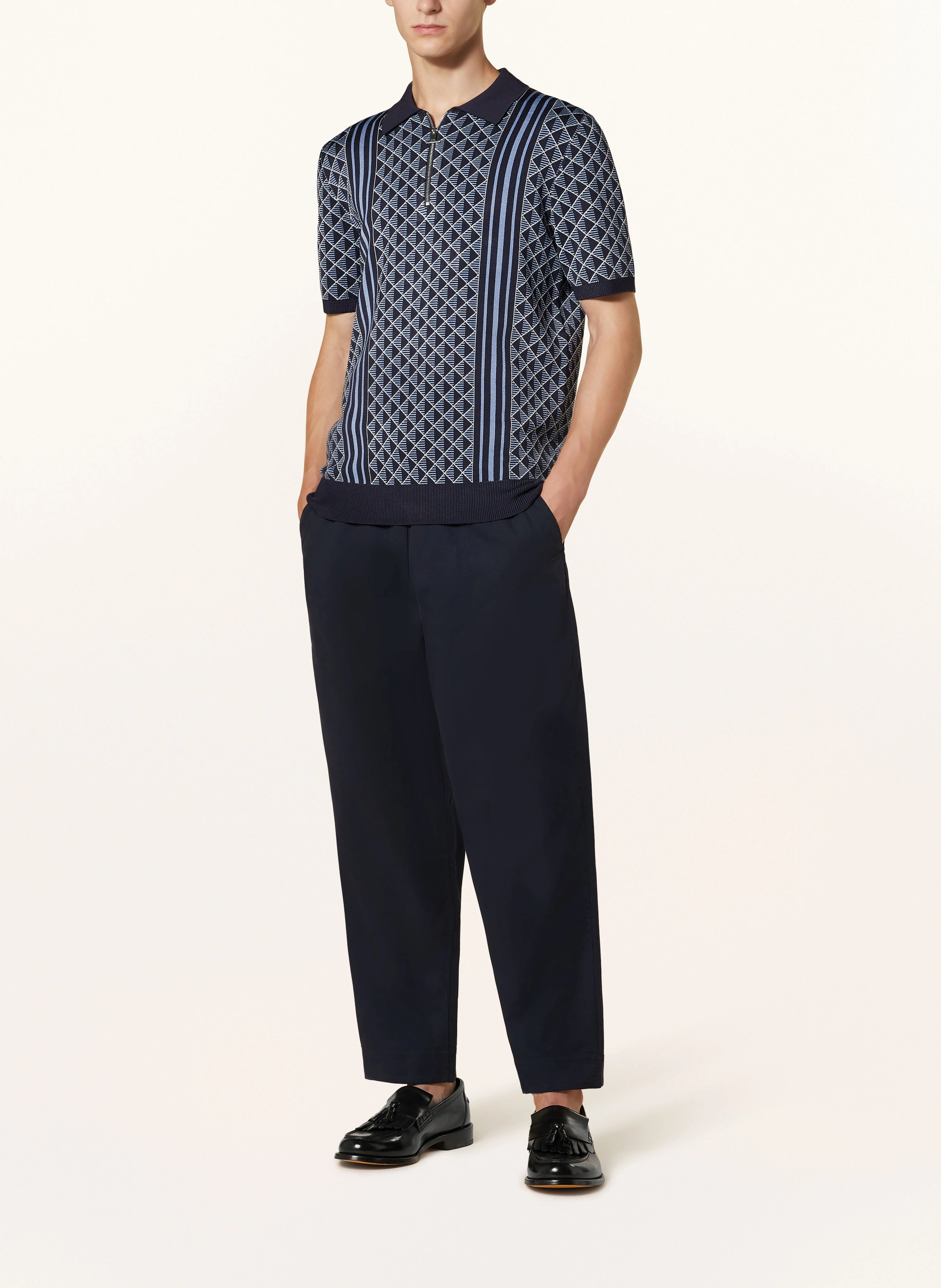 REISS Strick-Poloshirt SANDERSON