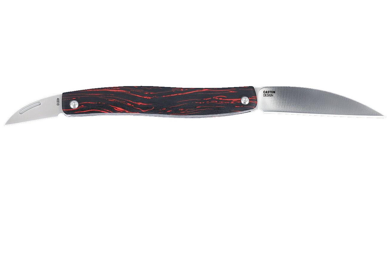 CRKT Forebear 4810 Red Black G10 slipjoint zakmes, Darriel Caston design