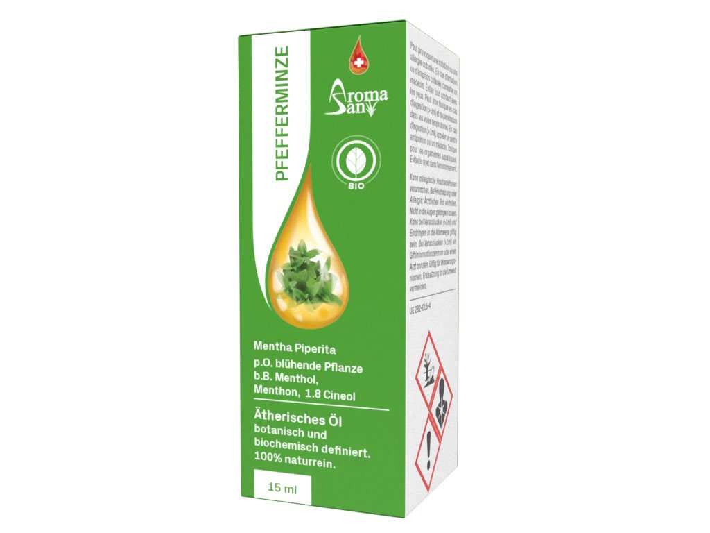 Aromasan Pfefferminze<br>15 ml, Ätherisches Öl, in Schachtel Bio