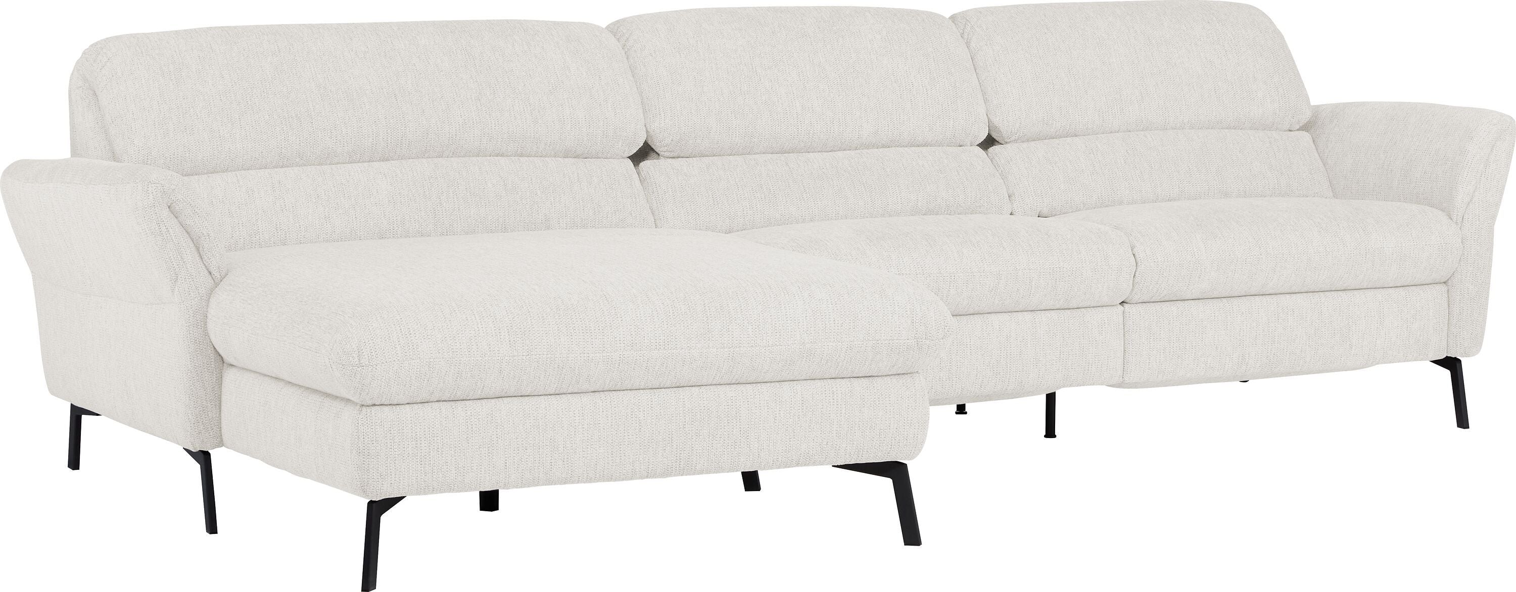SEBO Ecksofa - Weiss / B: 284.0 cm x T: 161.0 cm x H: 84.0 cm