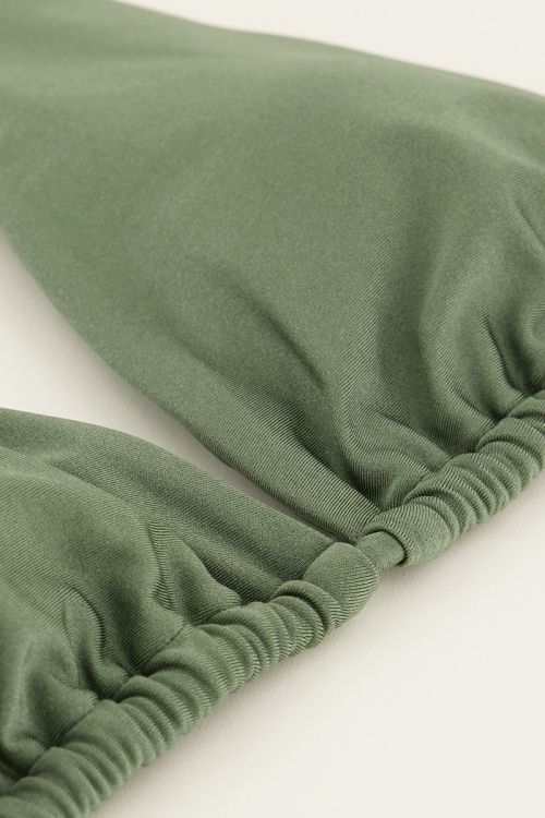 Groene multiway bikini top glanzend