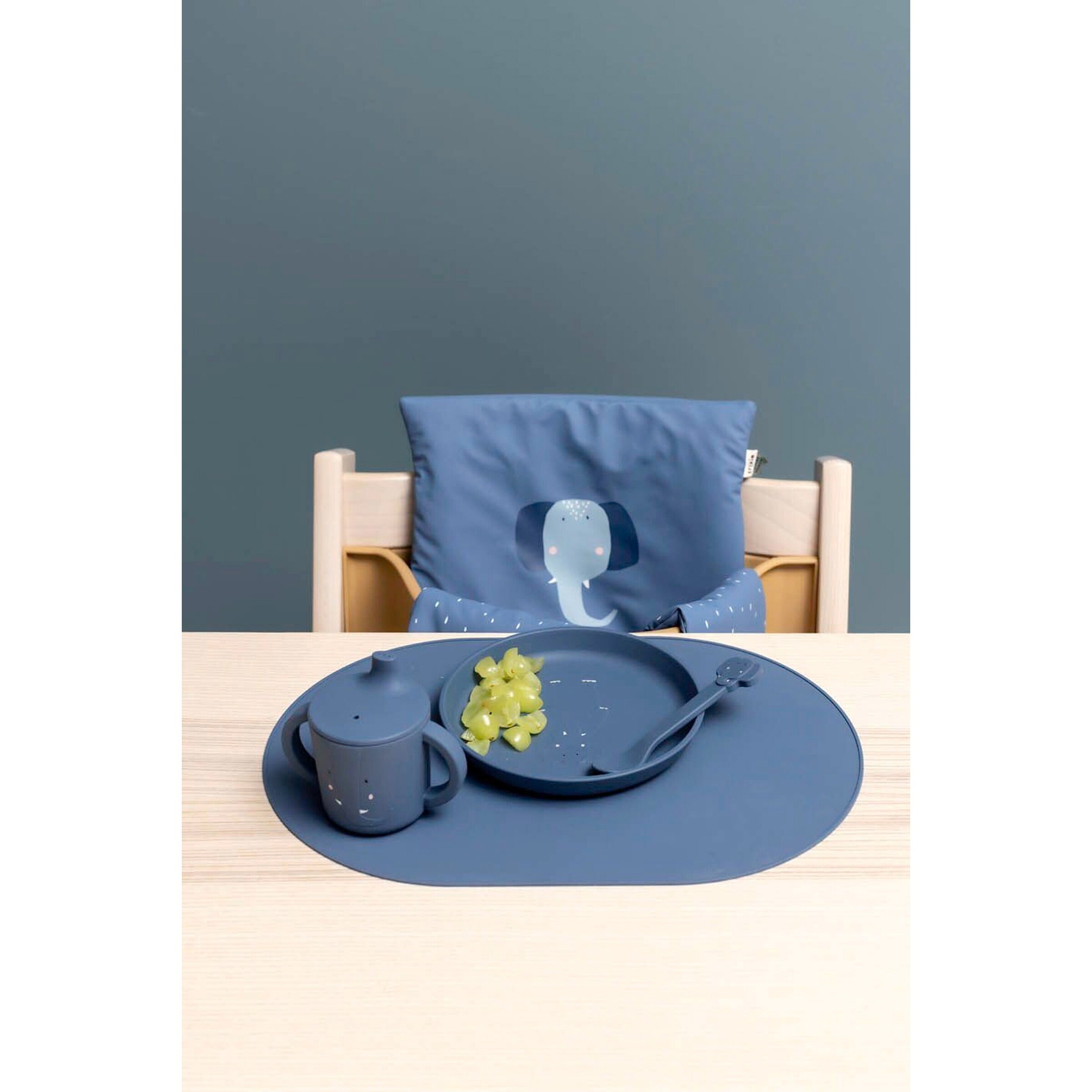 trixie 2er-Set Silikon-Löffel Mrs. Elephant / blau