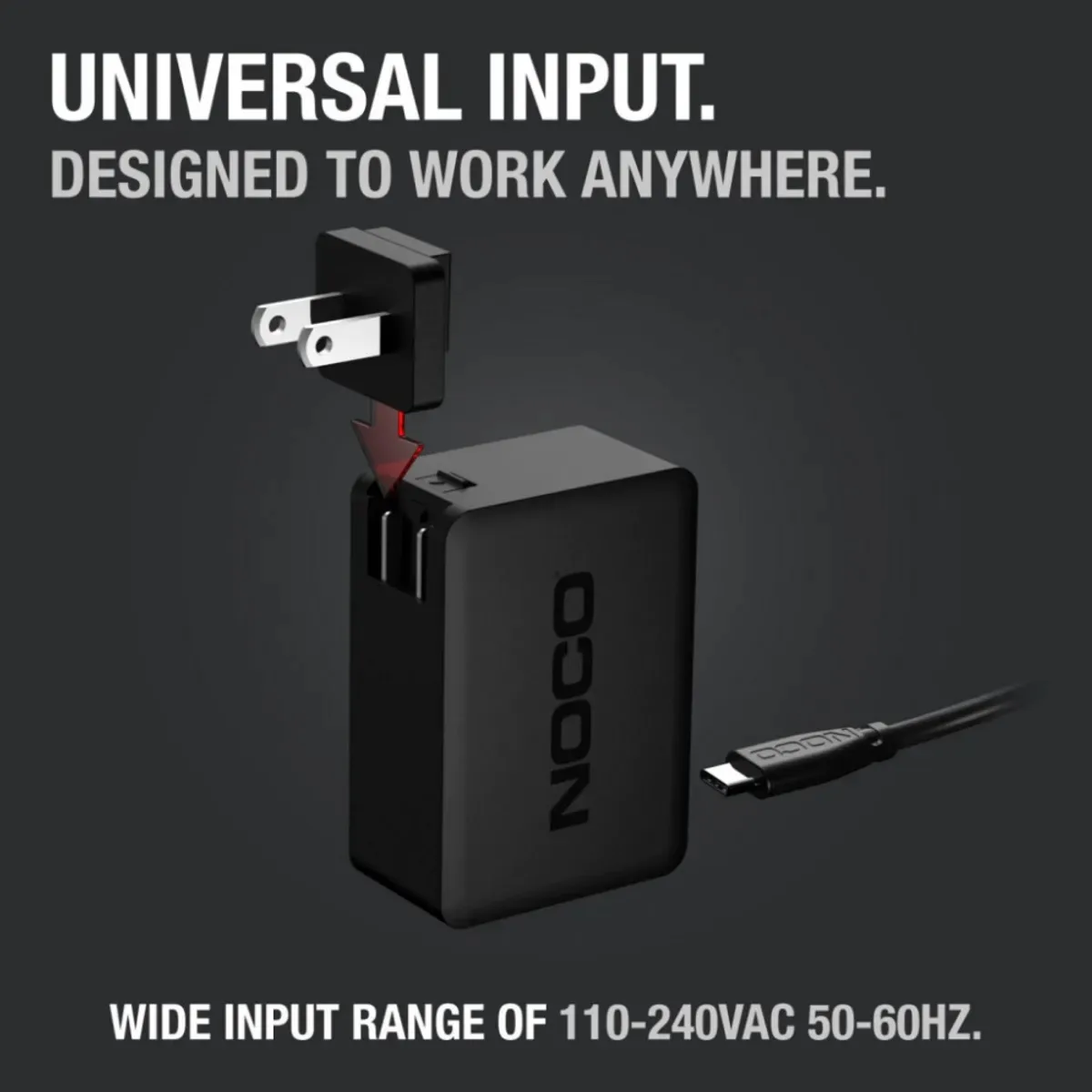 Noco 65w Hurtiglader Til Gbx45 / Gbx55 / Gbx75 / Gbx155