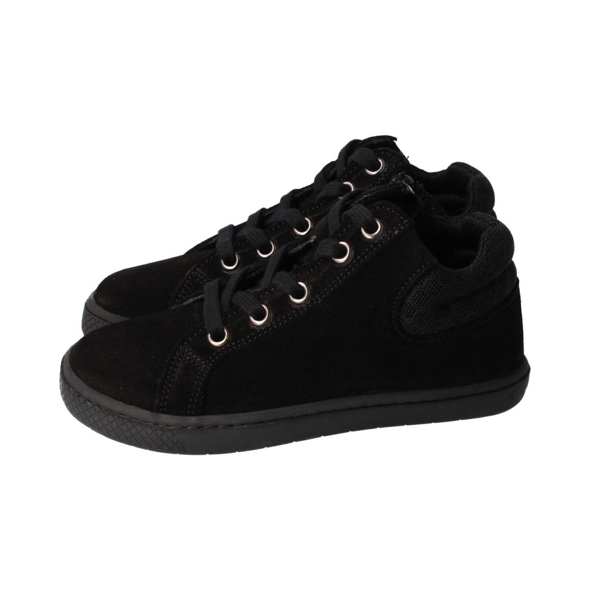 WL32051-0 black STAY-HAPPY velours textil laces zipper Weite/W