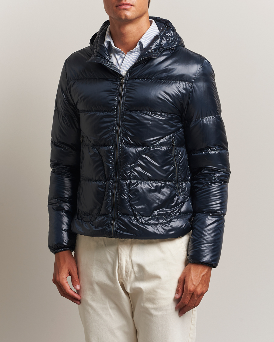 Herno Piumino Nylon Bomber Navy
