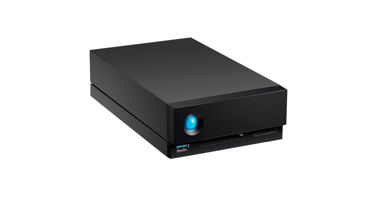 LaCie1big Dock 16 TB externe harde schijf  (Zwart, 2x Thunderbolt 3)
