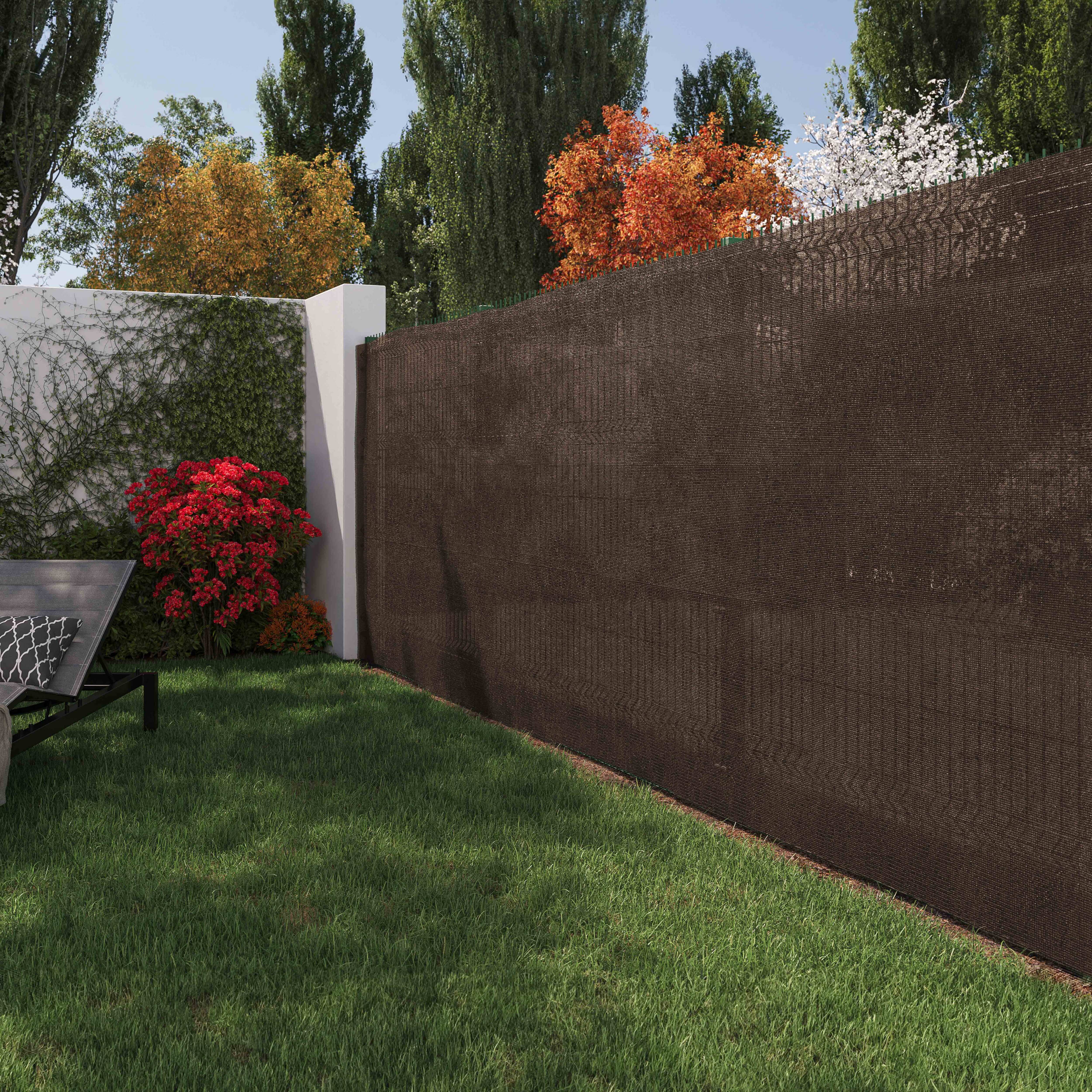Brise-vue marron écorce occultation 70% - 1,80m x 10m