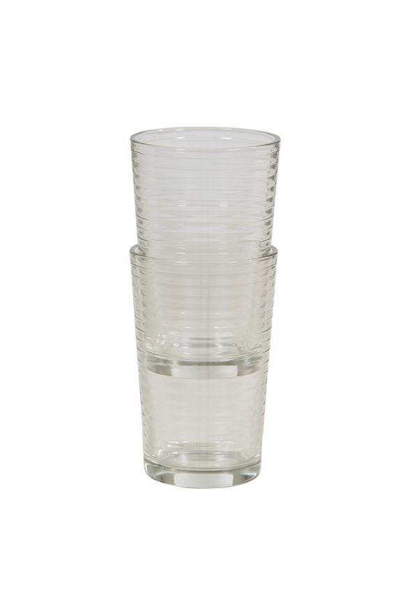 Vannglass 6pk rilllet 10,5 cm