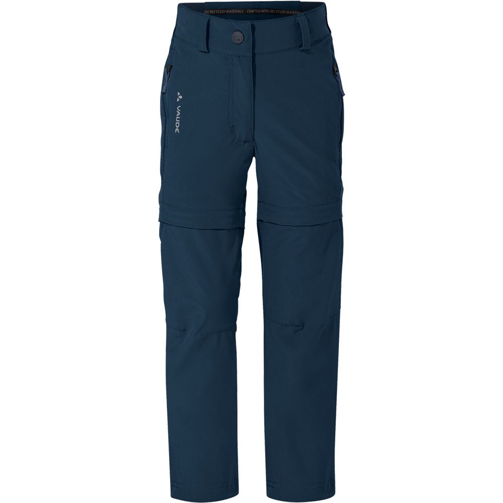 VAUDE Zip-Off Slim Fit Wanderhose Kinder dark sea