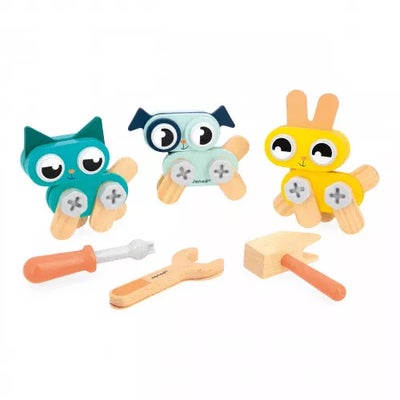 Janod Brico'Kids DIY-sett 53 Deler Kjæledyr