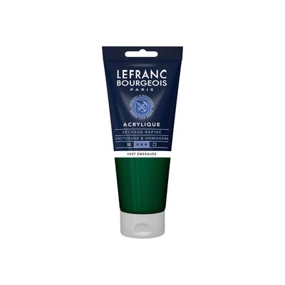 Lefranc Bourgeois - Peinture acrylique - vert émeraude - 200 ml