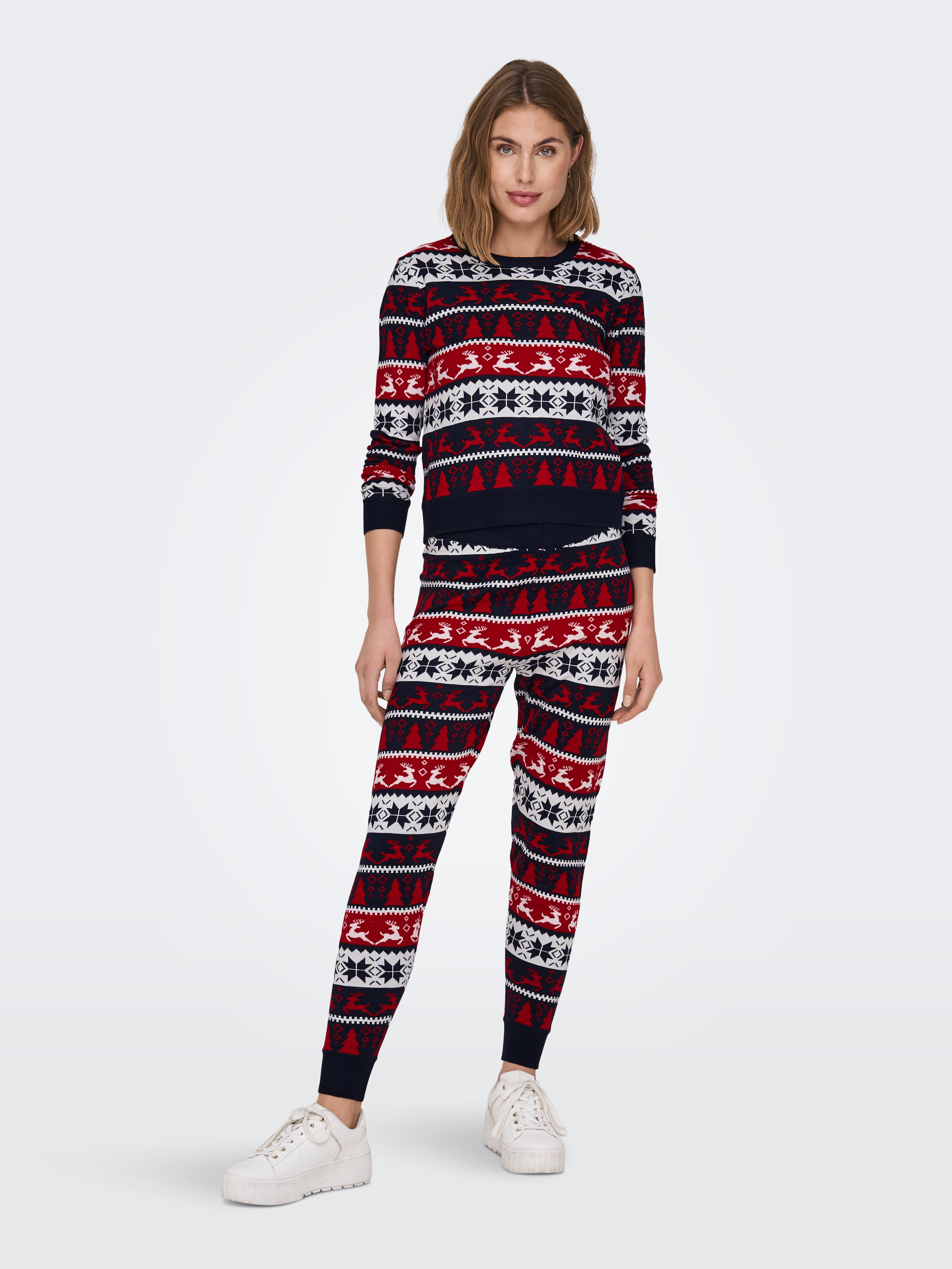 ONLXMAS Mittlere Taille Slim Fit Leggings Night Sky