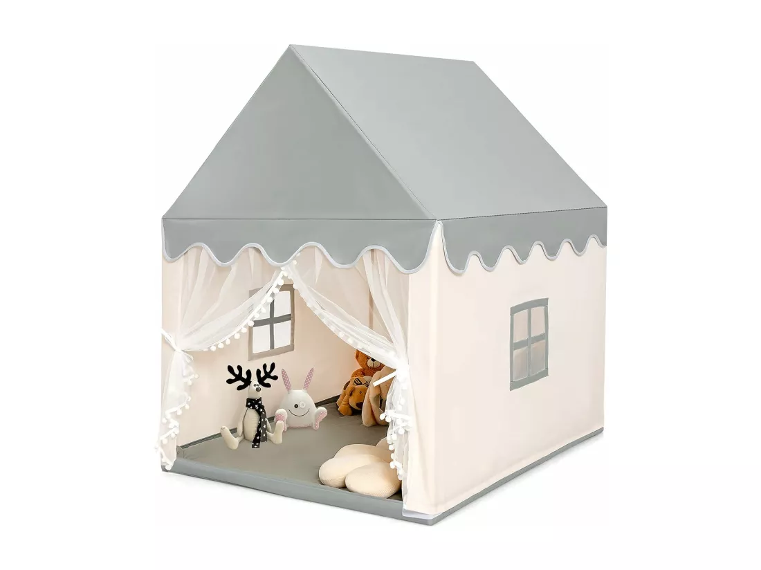 Tente de jeux pour enfants, cabane de style princesse en coton