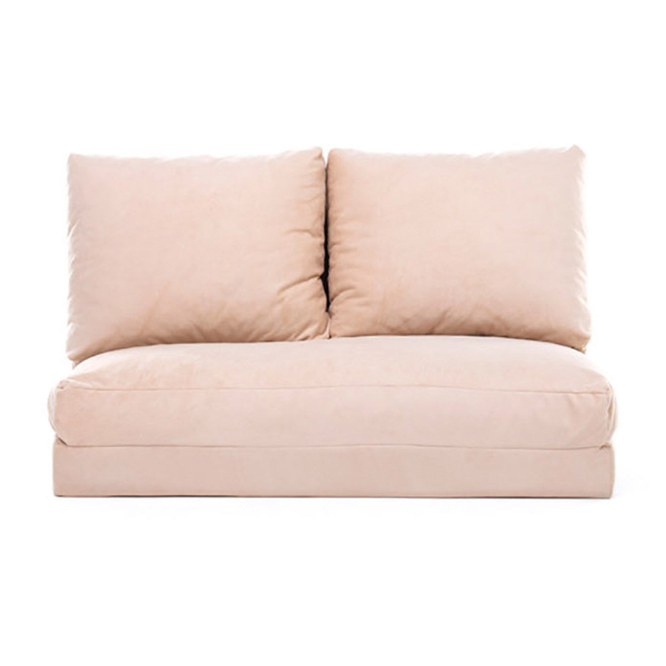 Homitis Banquette Convertible 2 places Taida crème - 120x68x26 cm