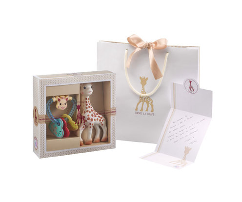 Coffret naissance Sophie la Girafe avec Hochet coeur - VULLI