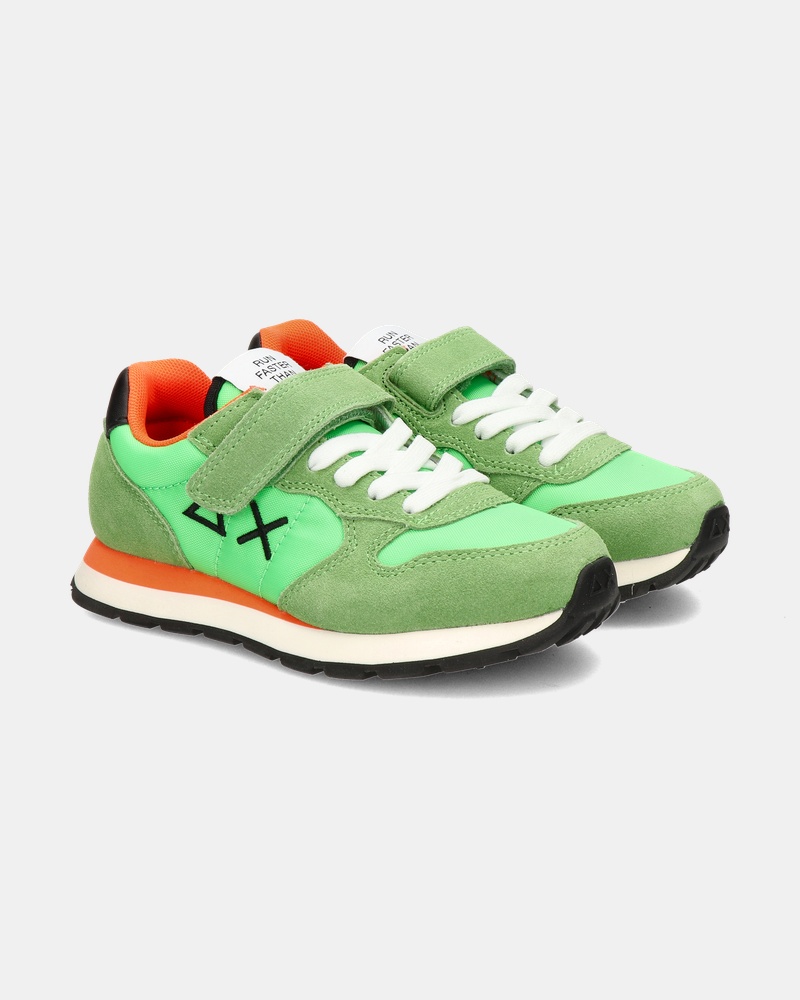 Sun 68 Boys Tom Solid Klittenbandschoenen  - groen