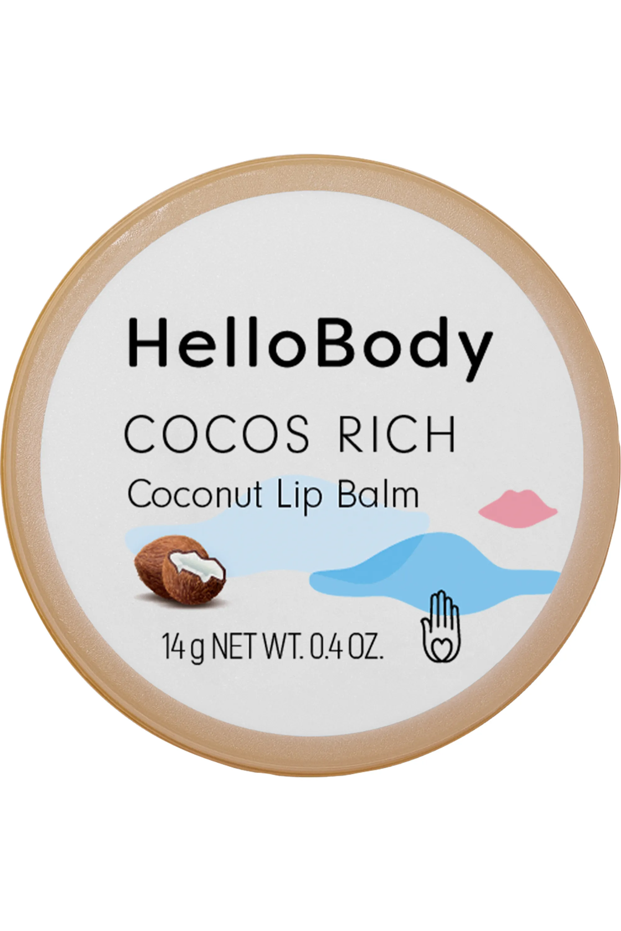 HelloBody Baume lèvres Cocos Rich-15 ml