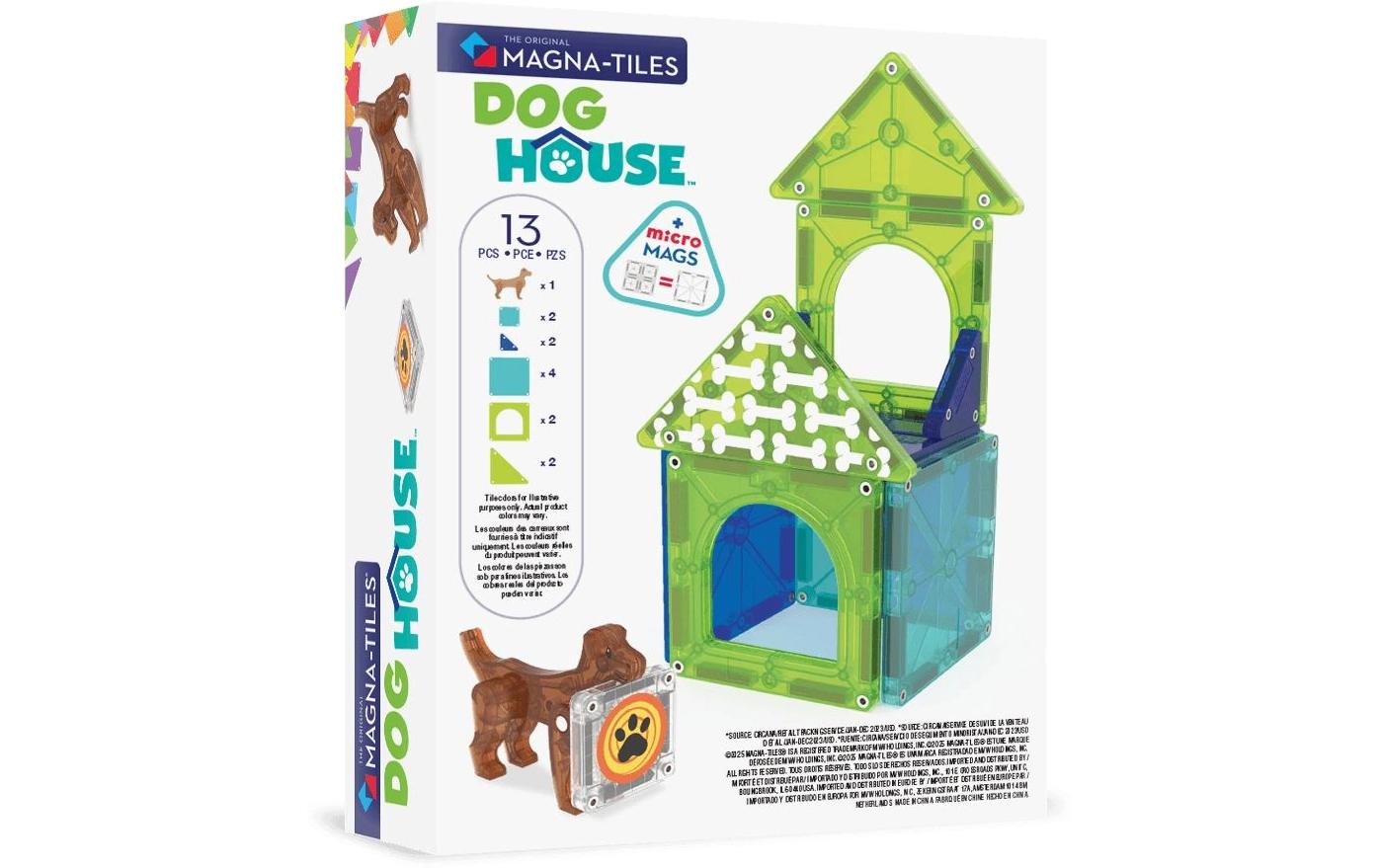 Dog House 13 TeileDog House Bau- und Spielset mit 13 magnetischen Teilen
