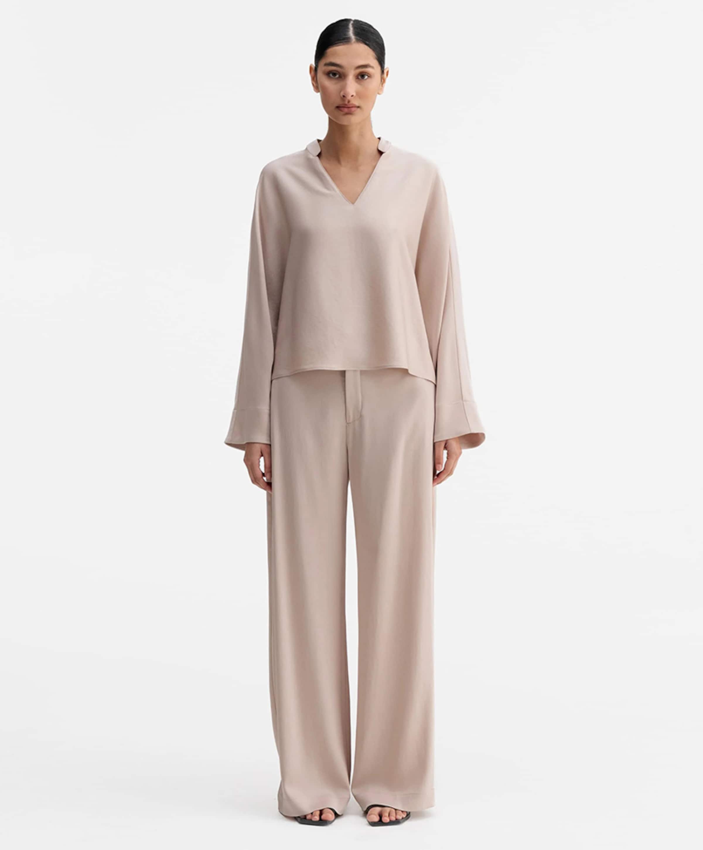 Ahlvar Gallery Dames blouse beige
