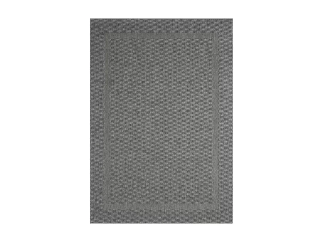 Tapis extérieur 240x340 tissé kilim gris SQUAREXT