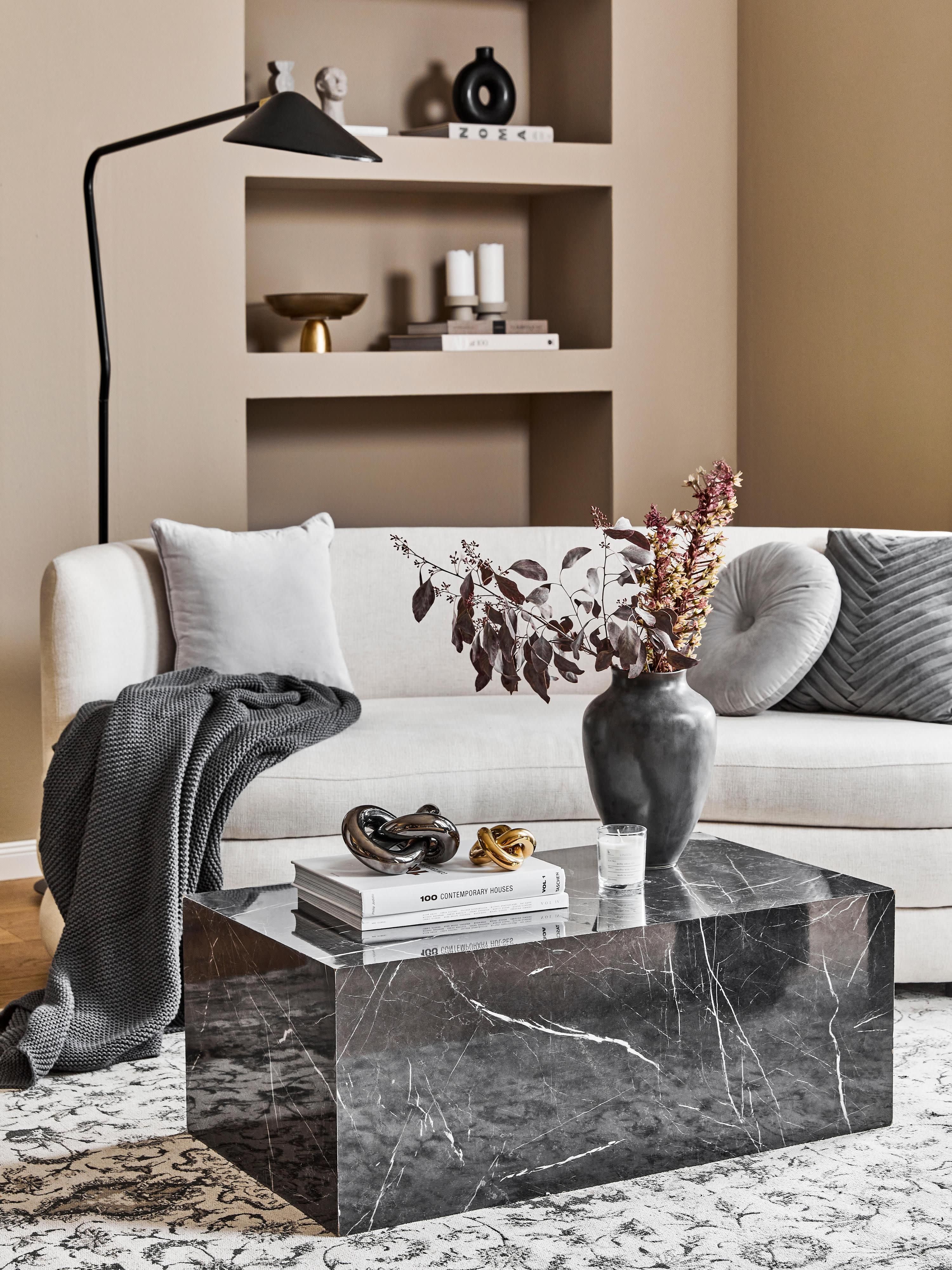 Salontafel Lesley met marmerlook