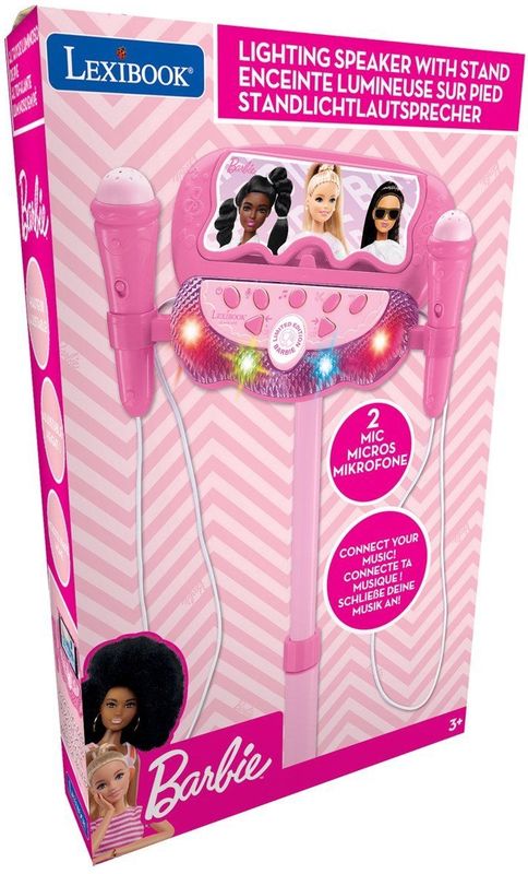Lexibook - S160BB - Staande Lichtgevende Luidspreker - Roze - Voor Kinderen - Inclusief 2 Microfoons