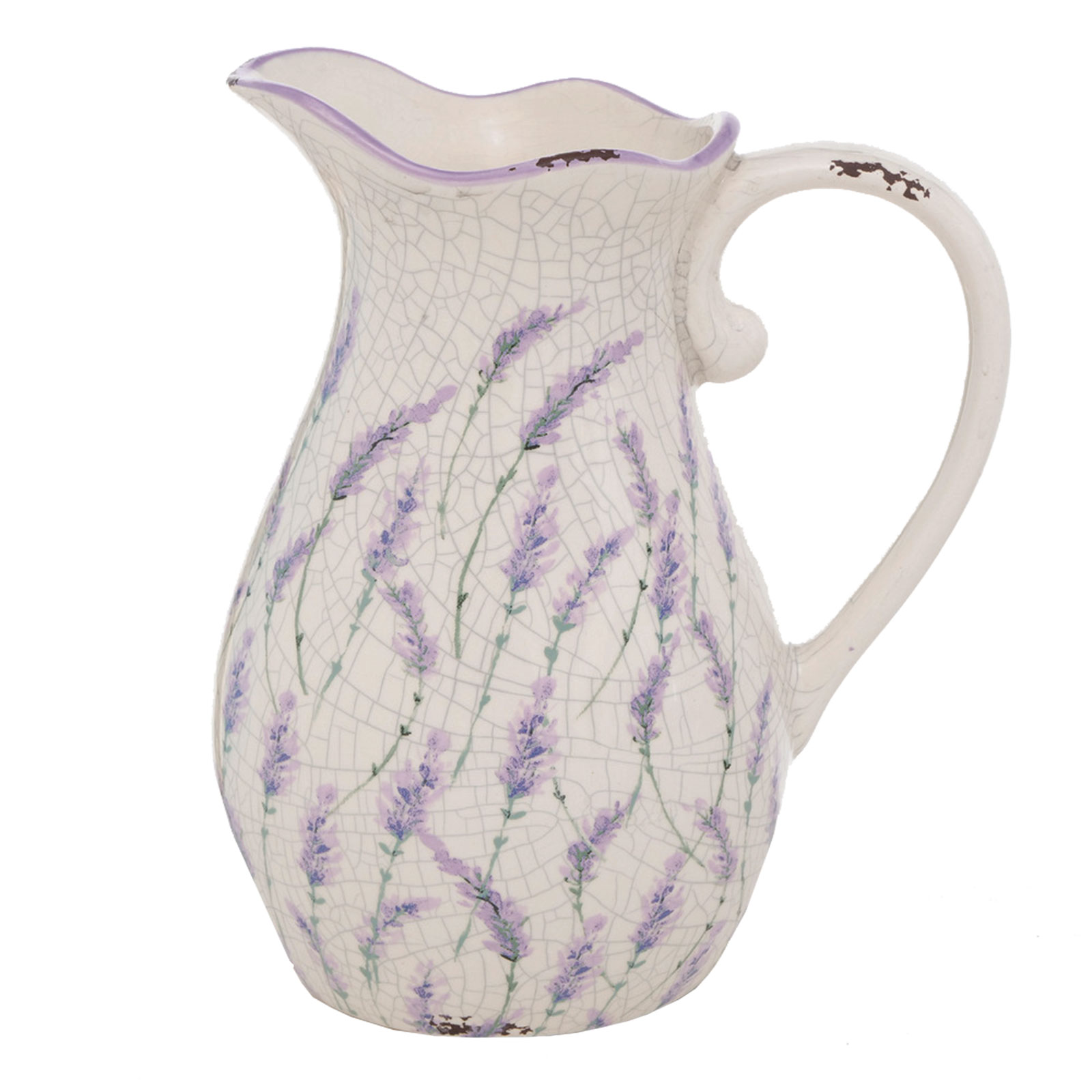 Vase - sortiert - Crackle Optik - 19 cm