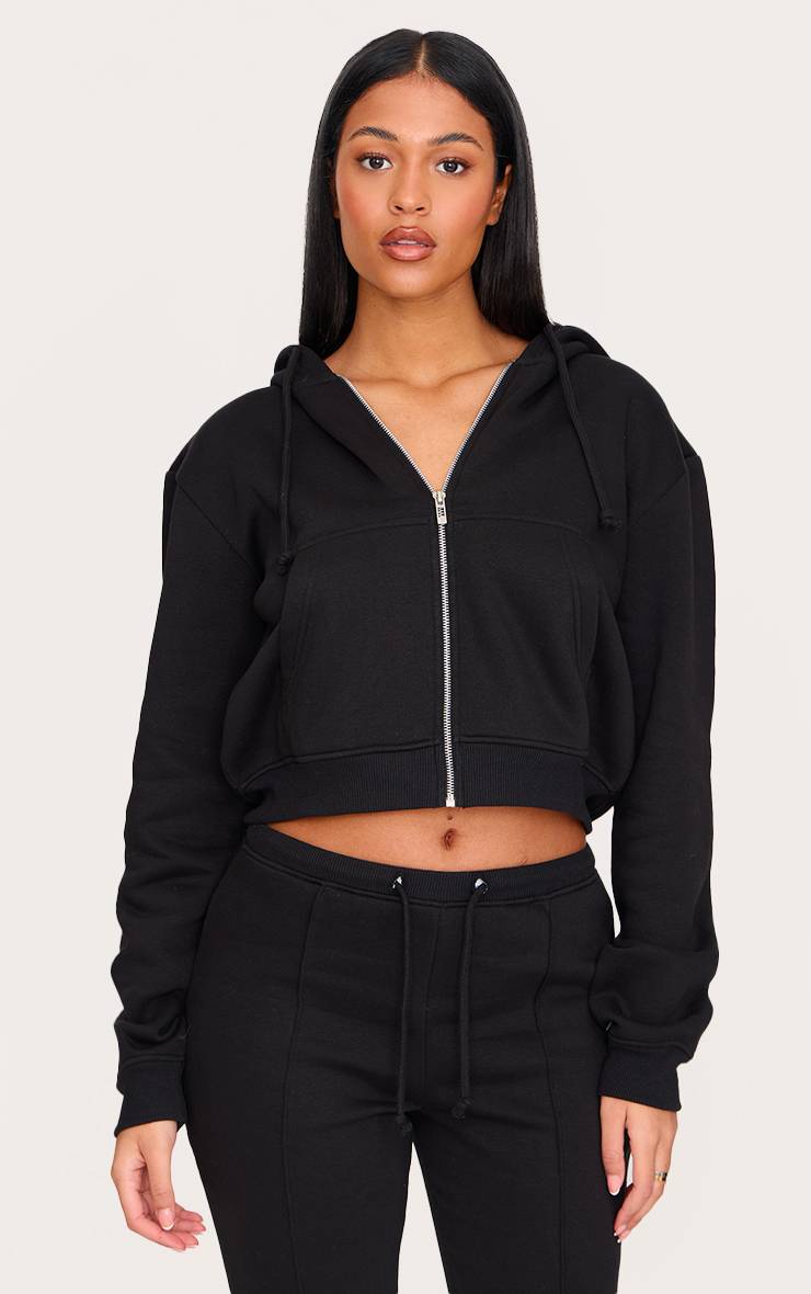 Noir Sweat À Casynthétiqueche Court Avec Cordon De Serrage Tall