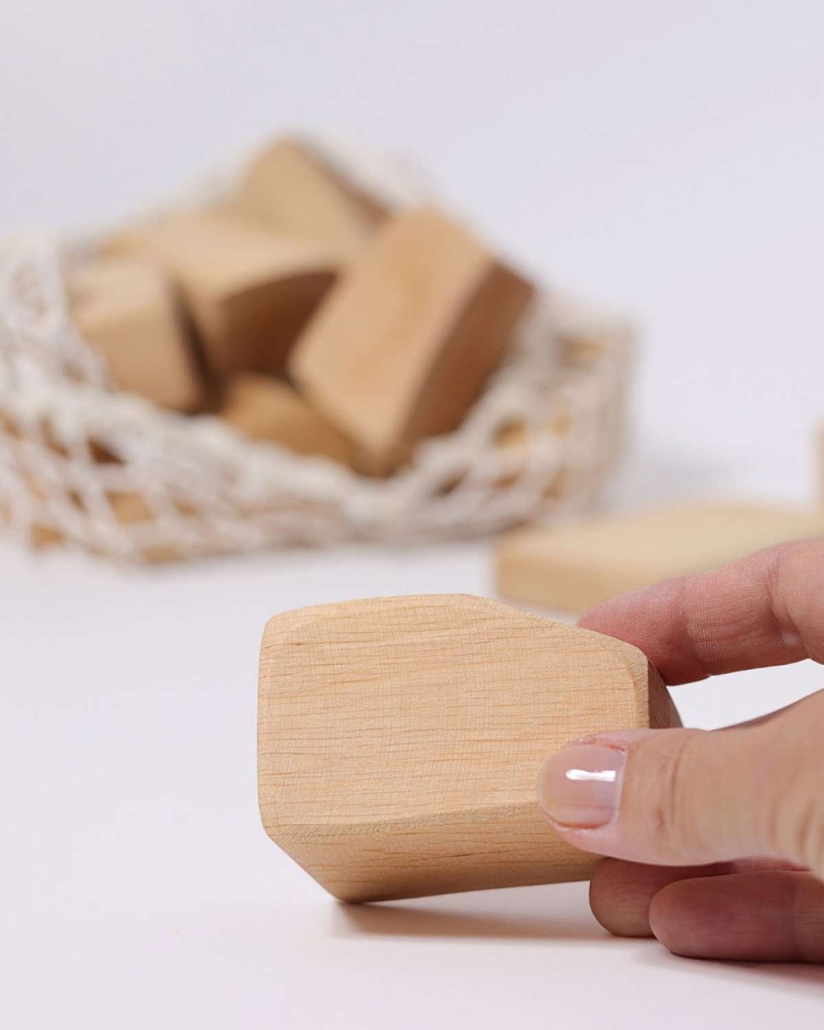 Treklosser, Store 15stk – Barn 0år+ | Natural Waldorf Blocks