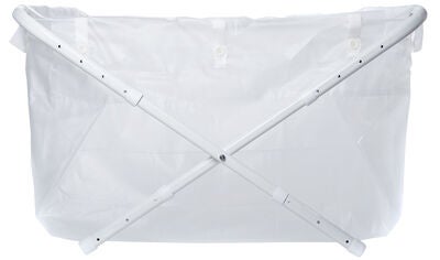 BiBaBad Flexi Sammenleggbart Badekar 80-100 cm Transparent