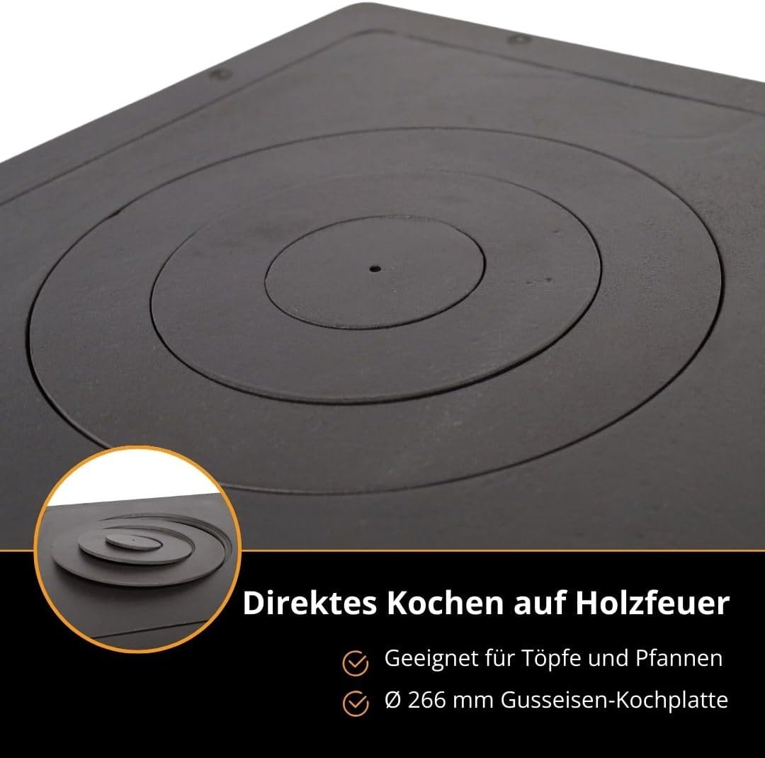365® Küchenherd Cook Smart beige emailliert 8 kW Gusseisen A+