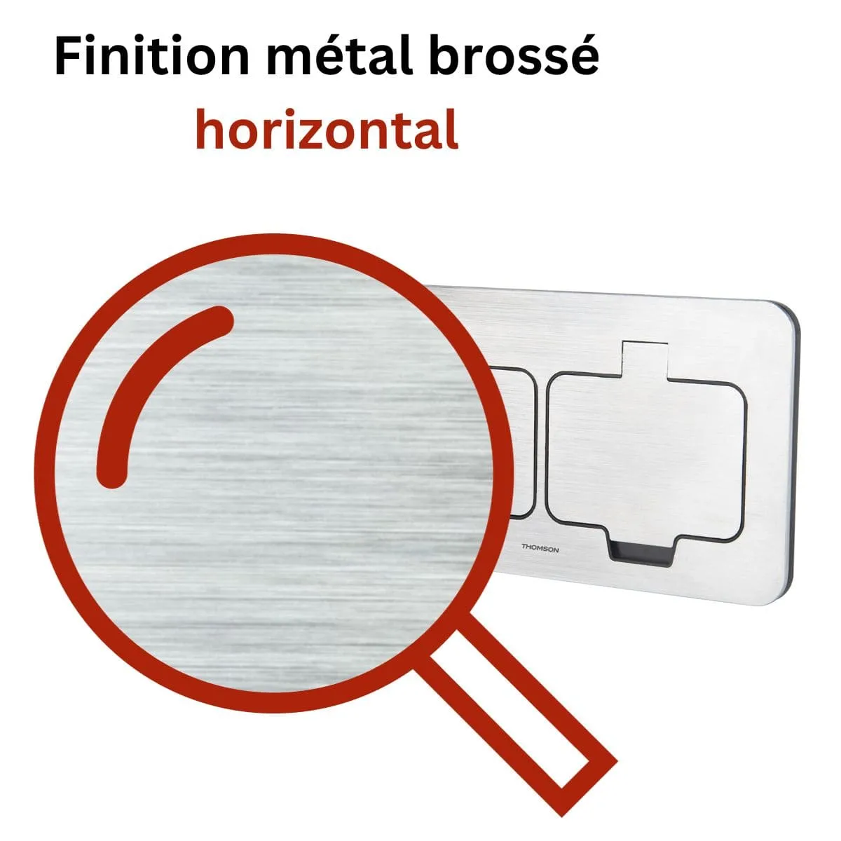 Thomson Protec - Prise de Sol 16A IP55 Métal Brossé