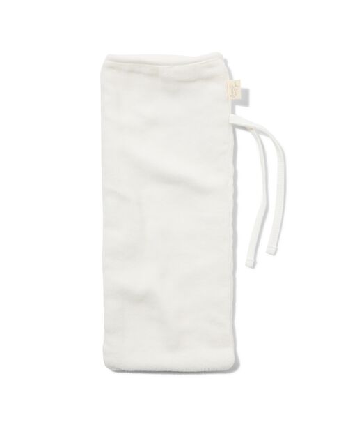 housse de bouillotte - 33x13.5 - velours blanc