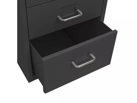 Classeur mobile Anthracite 28x41x69 cm Métal