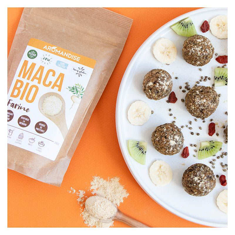 Racine de Maca bio en farine - vegan et cru