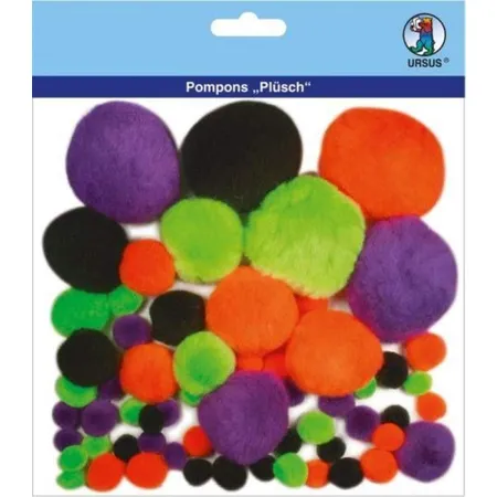 URSUS Pompons bunt, 60 Stück