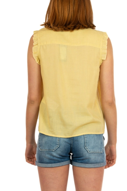 chemisier manches courtes Veromoda olavia jaune