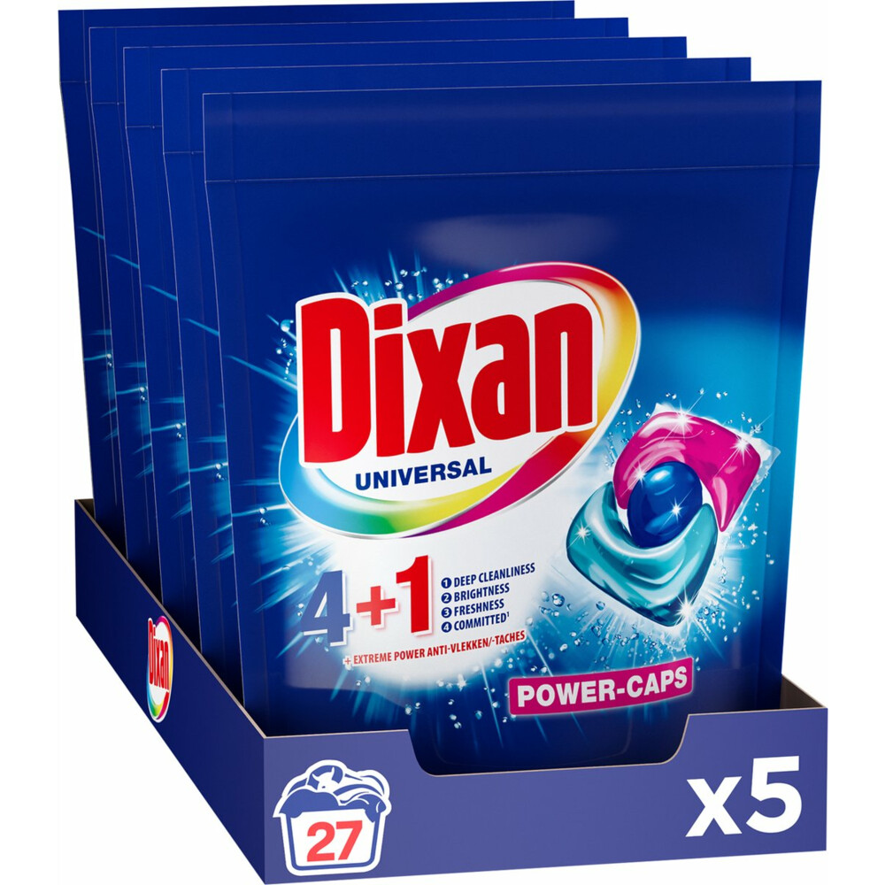 5x Dixan Wascapsules Universeel Triplet Universal Doy27 stuks