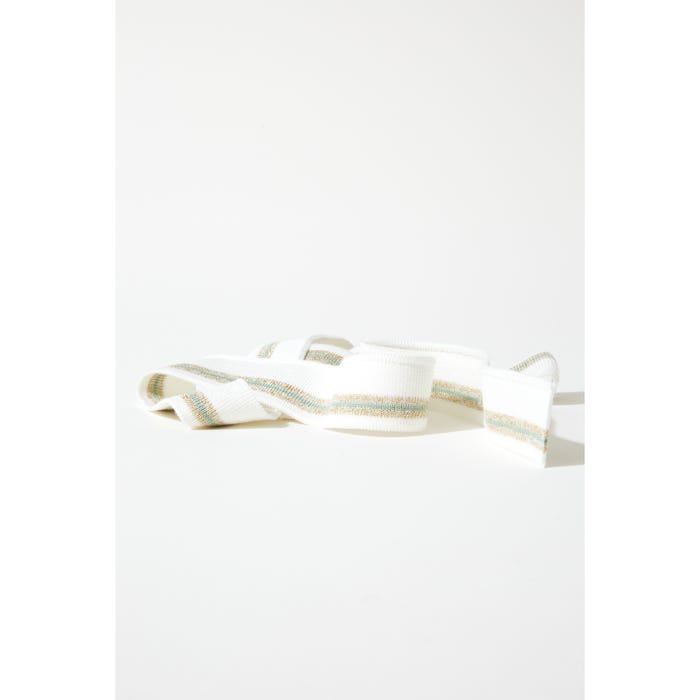 Atelier Veritas-Tricotband lurex strepen 6x110cm
