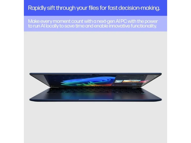 HP EliteBook Ultra 14 G1q Notebook AI - Snapdragon X Elite - X1E-78-100 / op til 3.4 GHz - Win 11 Pro - Qualcomm Adreno - 16 GB RAM - 1 TB SSD NVMe, TLC - 14