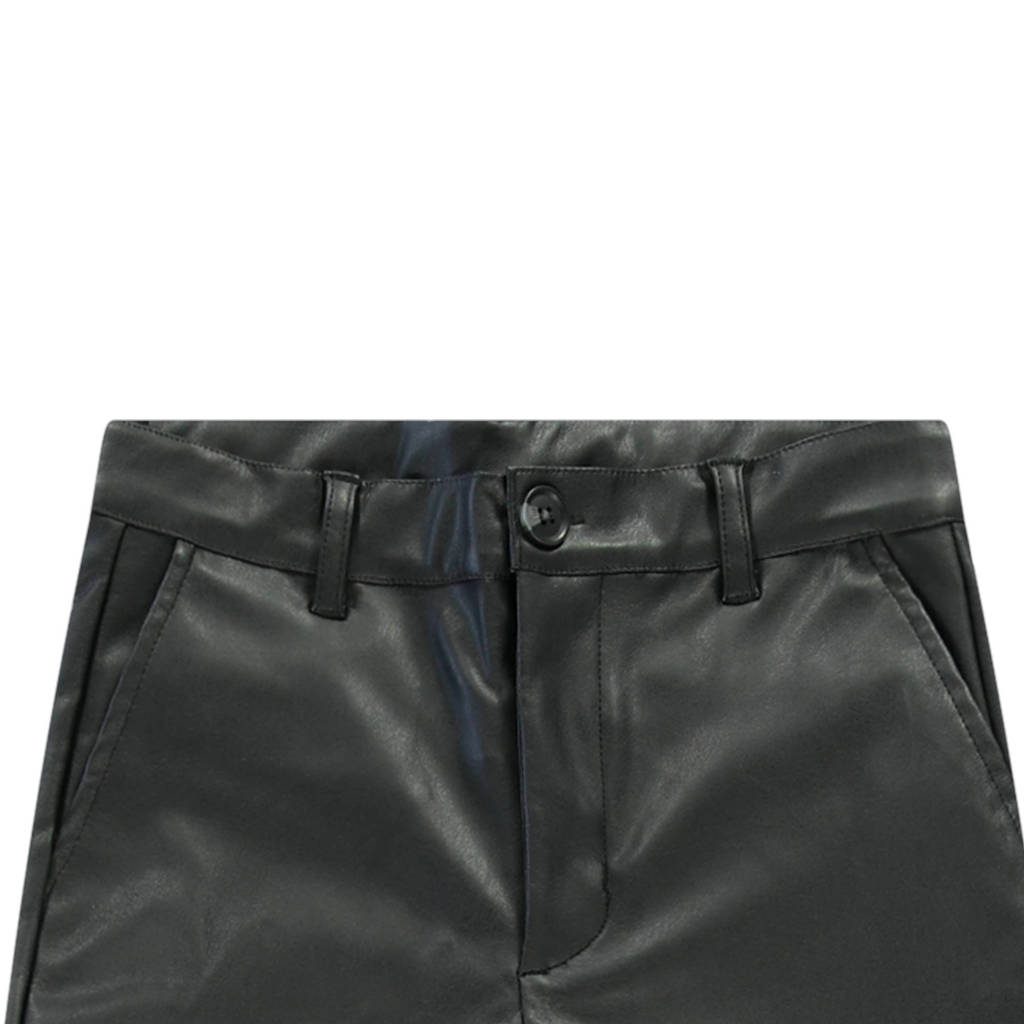 Cars imitatieleren regular fit broek INNESSY zwart