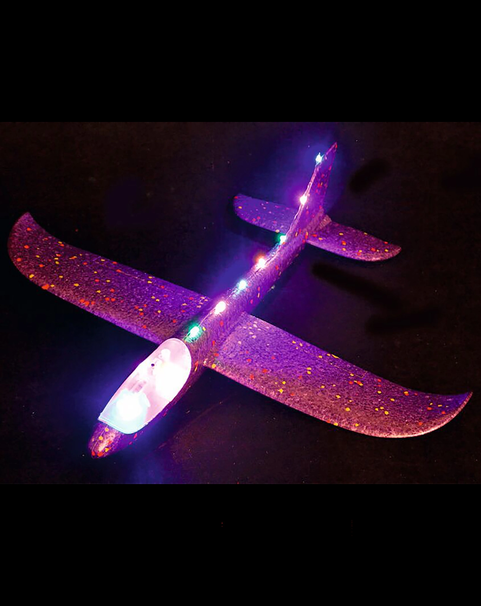Segelflieger SHINING mit LED-Licht in rot